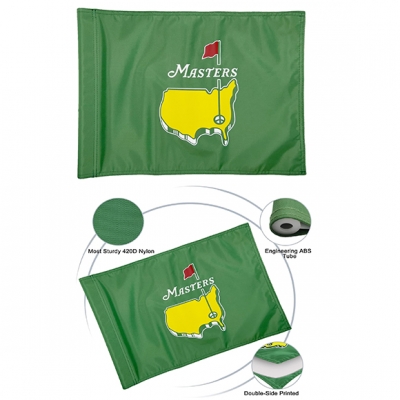Custom Green MASTERS Golf Flag